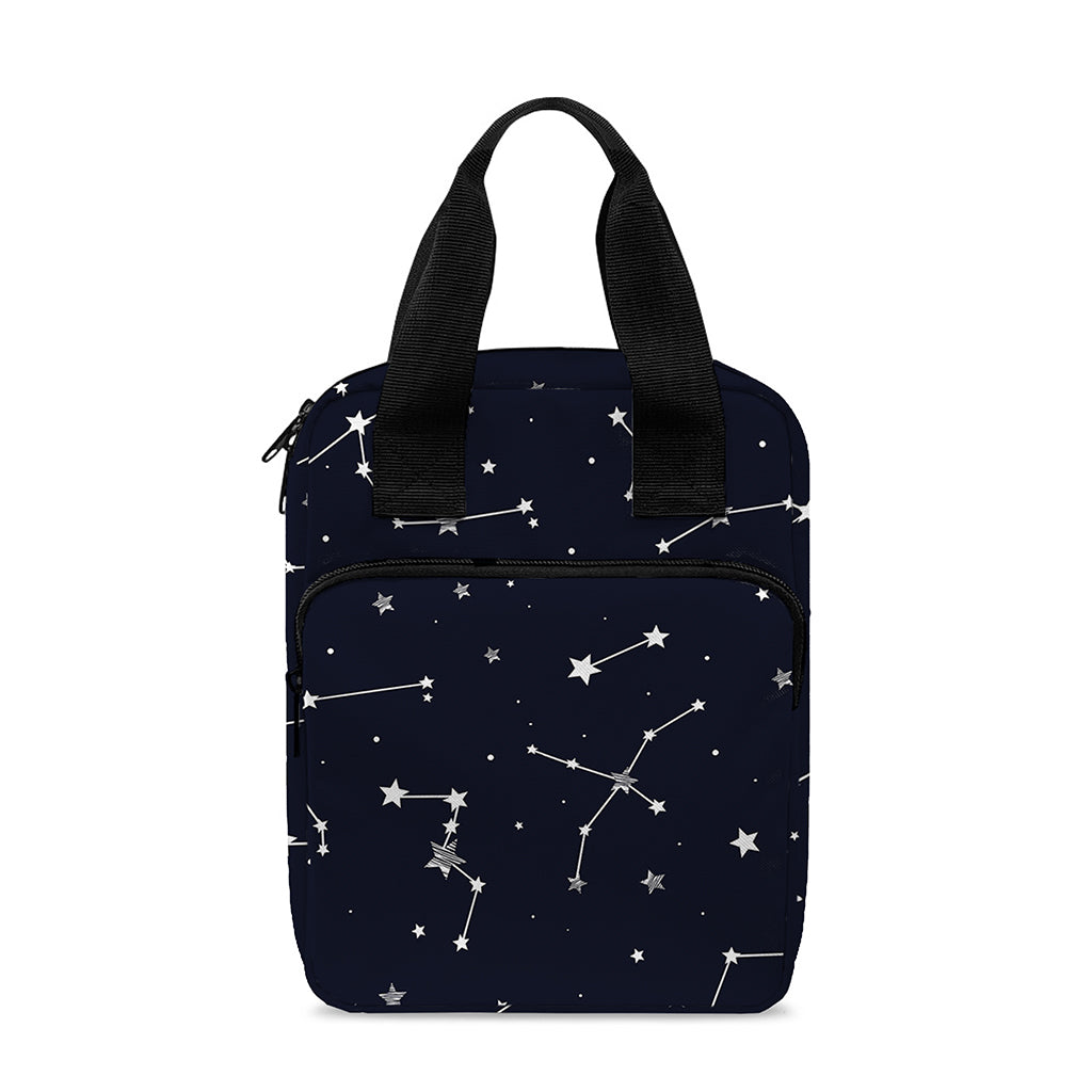 Constellation Stars Pattern Print Bible Tote Bag
