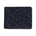 Constellation Stars Pattern Print Bifold Wallet