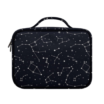 Constellation Stars Pattern Print Briefcase Bible Bag