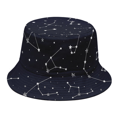 Constellation Stars Pattern Print Bucket Hat