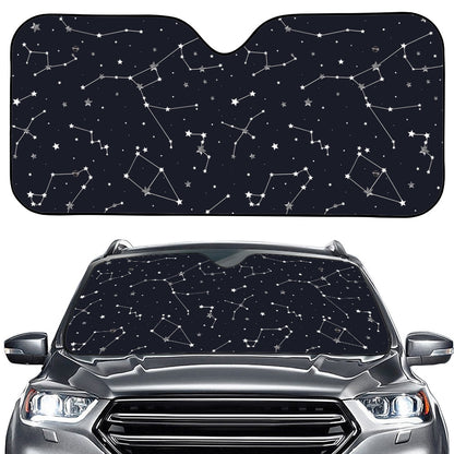 Constellation Stars Pattern Print Car Windshield Sun Shade