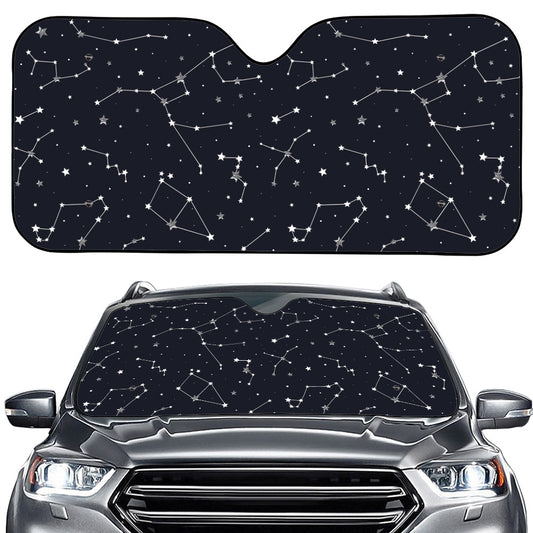 Constellation Stars Pattern Print Car Windshield Sun Shade