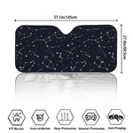 Constellation Stars Pattern Print Car Windshield Sun Shade