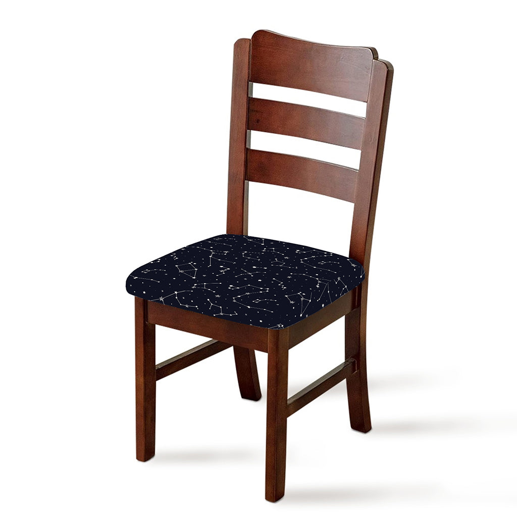 Constellation Stars Pattern Print Chair Cushion Cover