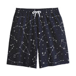 Constellation Stars Pattern Print Cotton Shorts