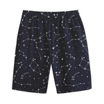 Constellation Stars Pattern Print Cotton Shorts