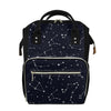 Constellation Stars Pattern Print Diaper Bag