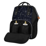 Constellation Stars Pattern Print Diaper Bag