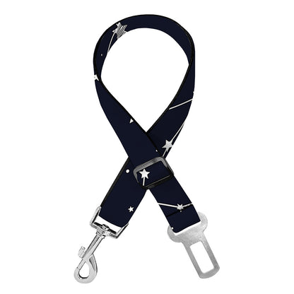 Constellation Stars Pattern Print Dog Seat Belt