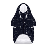 Constellation Stars Pattern Print Dog Zip Up Hoodie