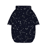Constellation Stars Pattern Print Dog Zip Up Hoodie