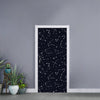 Constellation Stars Pattern Print Door Sticker