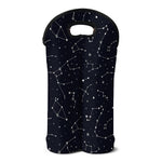 Constellation Stars Pattern Print Double Neoprene Wine Tote