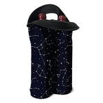 Constellation Stars Pattern Print Double Neoprene Wine Tote