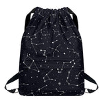 Constellation Stars Pattern Print Drawstring Backpack