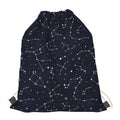 Constellation Stars Pattern Print Drawstring Bag