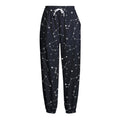 Constellation Stars Pattern Print Fleece Lined Knit Pants