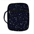 Constellation Stars Pattern Print Front Pocket Bible Bag