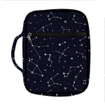 Constellation Stars Pattern Print Front Pocket Bible Bag