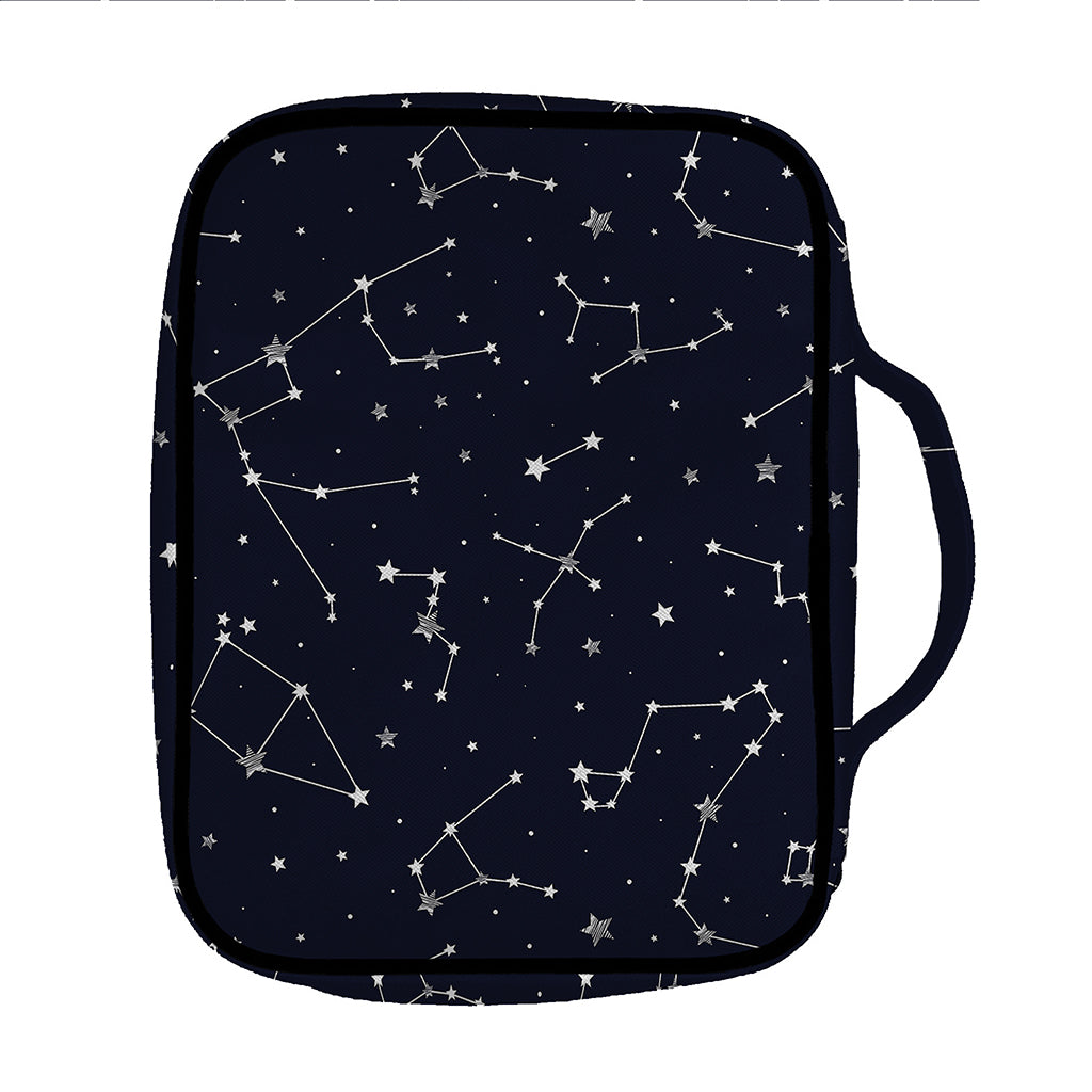 Constellation Stars Pattern Print Front Pocket Bible Bag
