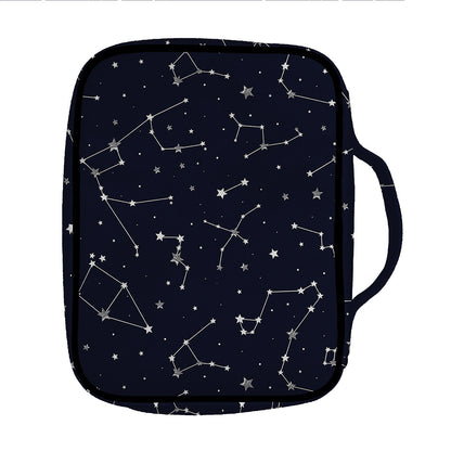 Constellation Stars Pattern Print Front Pocket Bible Bag