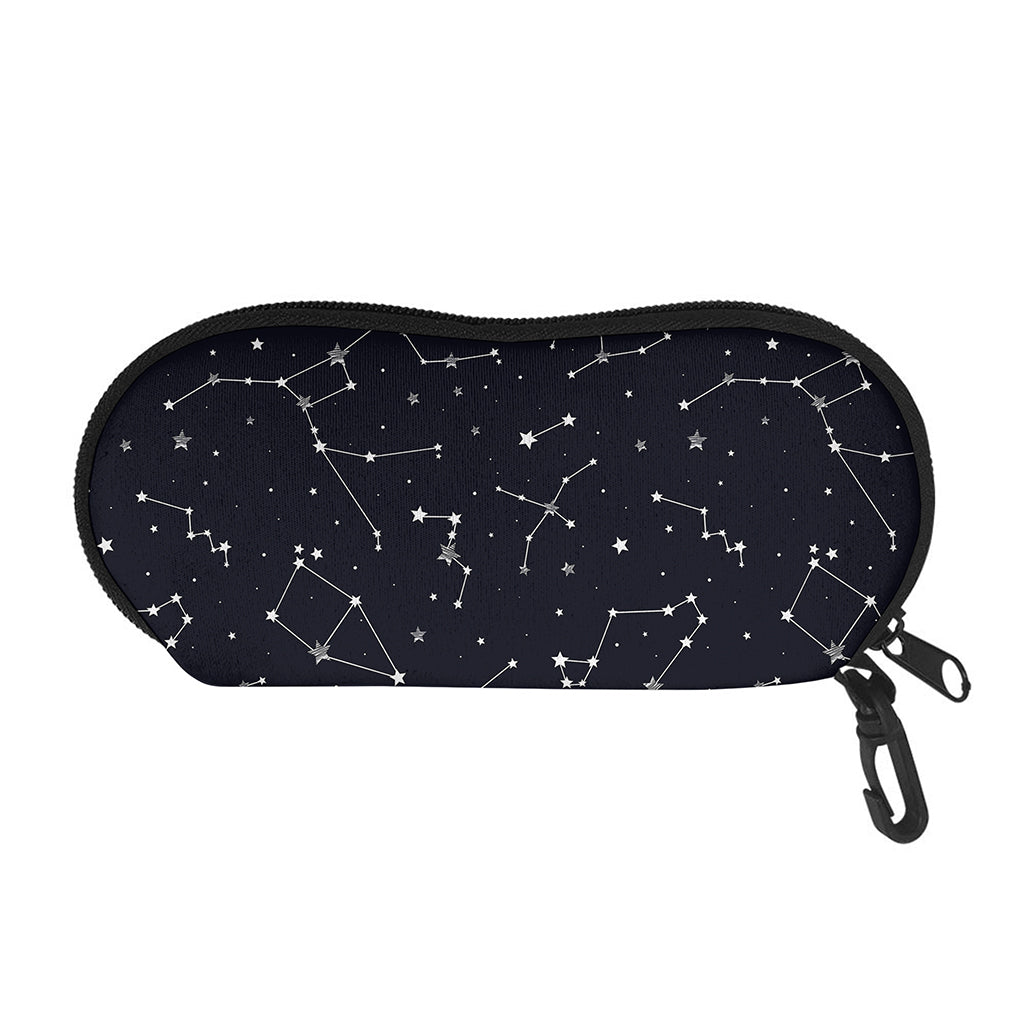 Constellation Stars Pattern Print Glasses Case