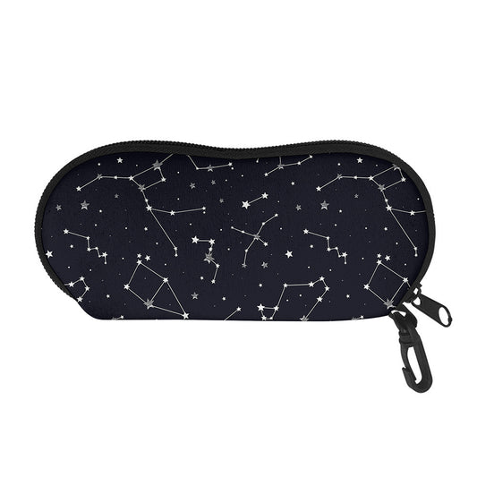 Constellation Stars Pattern Print Glasses Case