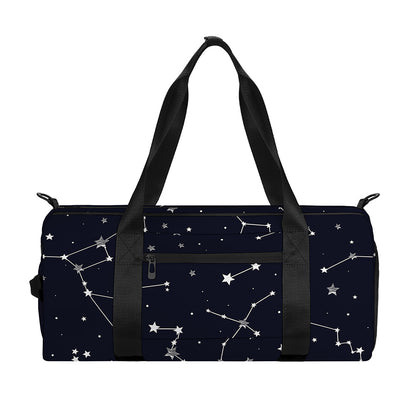 Constellation Stars Pattern Print Gym Bag