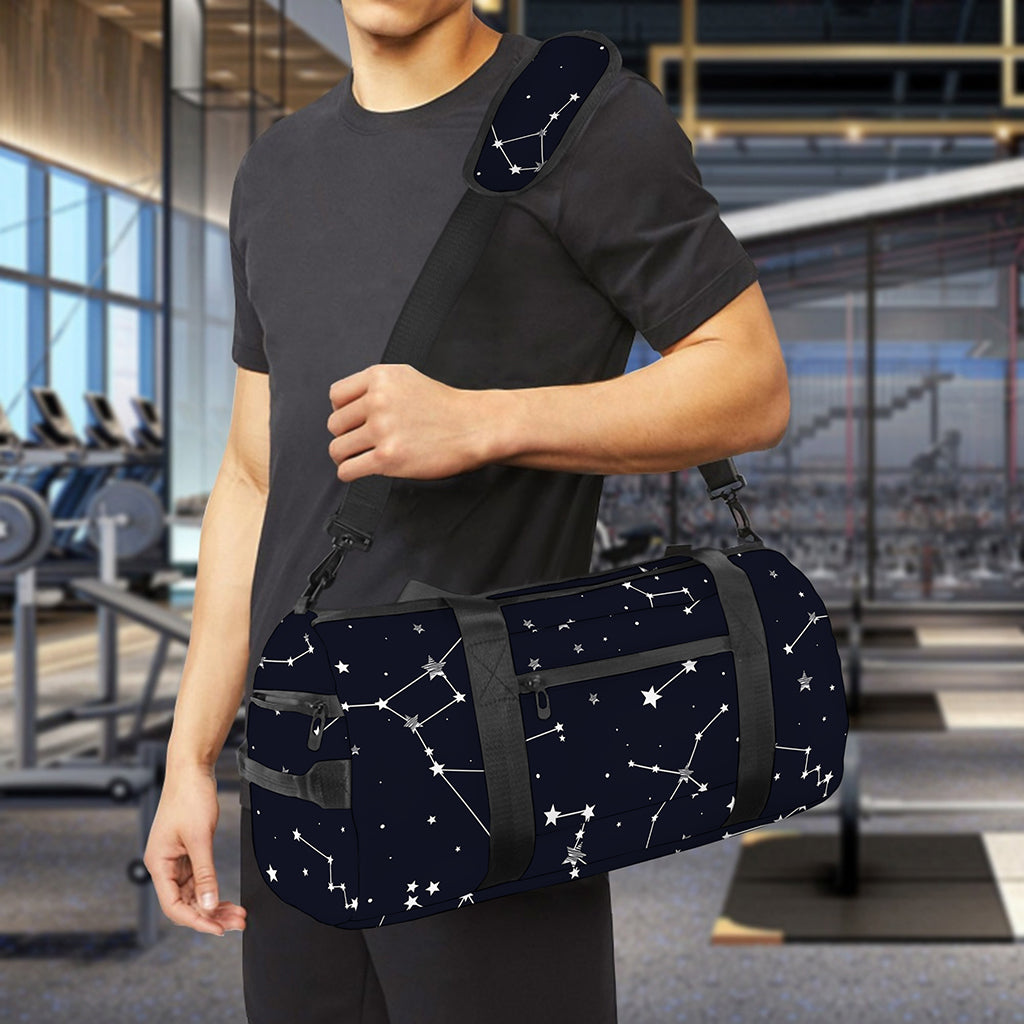Constellation Stars Pattern Print Gym Bag