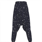 Constellation Stars Pattern Print Hammer Pants