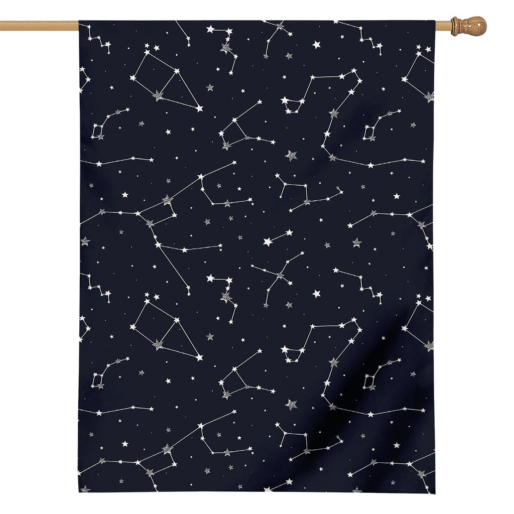 Constellation Stars Pattern Print House Flag