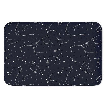 Constellation Stars Pattern Print Indoor Door Mat