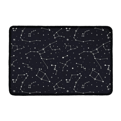 Constellation Stars Pattern Print Kitchen Mat
