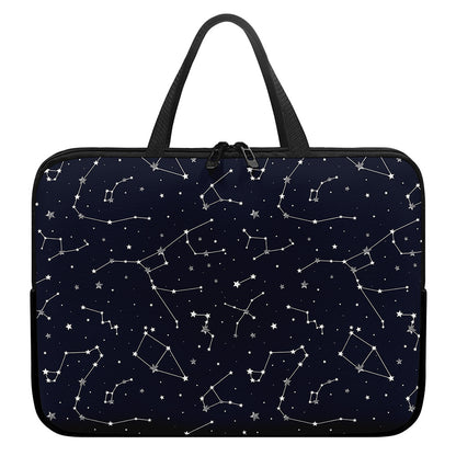 Constellation Stars Pattern Print Laptop Sleeve With Handle