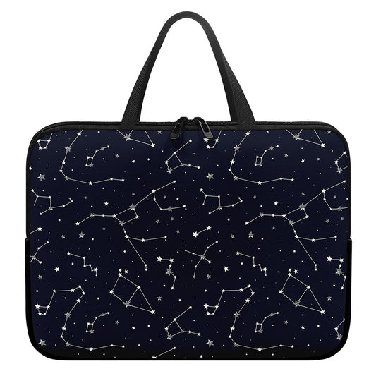 Constellation Stars Pattern Print Laptop Sleeve With Handle