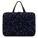 Constellation Stars Pattern Print Laptop Sleeve With Handle