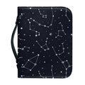 Constellation Stars Pattern Print Leather Bible Cover