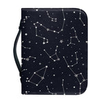 Constellation Stars Pattern Print Leather Bible Cover