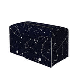 Constellation Stars Pattern Print Leather Tissue Box Cover