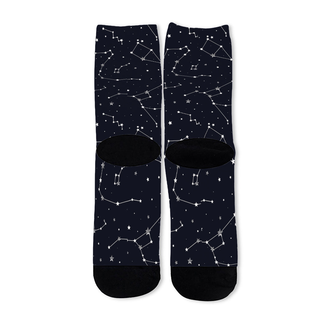 Constellation Stars Pattern Print Long Socks