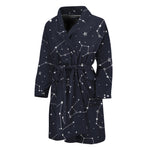 Constellation Stars Pattern Print Men's Bathrobe