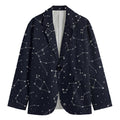 Constellation Stars Pattern Print Men's Blazer