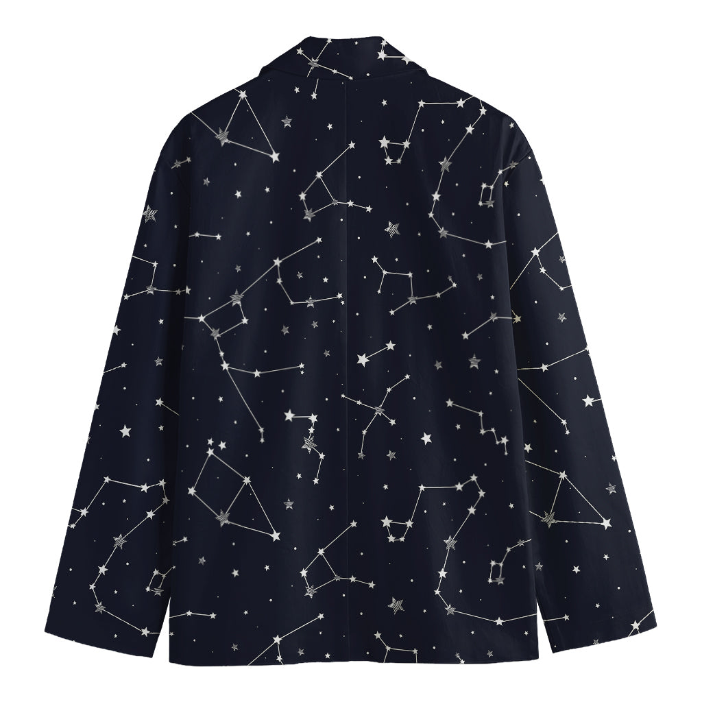 Constellation Stars Pattern Print Men's Blazer