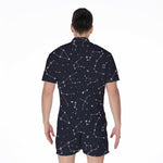 Constellation Stars Pattern Print Men's Rompers