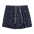 Constellation Stars Pattern Print Mesh Shorts
