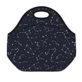 Constellation Stars Pattern Print Neoprene Lunch Bag