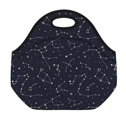 Constellation Stars Pattern Print Neoprene Lunch Bag