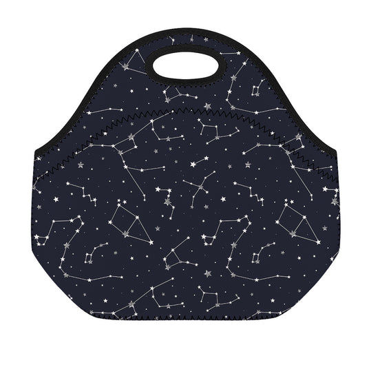 Constellation Stars Pattern Print Neoprene Lunch Bag