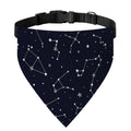 Constellation Stars Pattern Print Over The Collar Dog Bandana