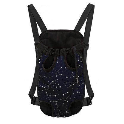 Constellation Stars Pattern Print Pet Carrier Backpack